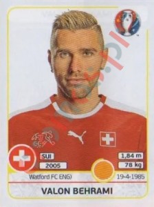 110 Valon Behrami – UEFA Euro France 2016 Panini
