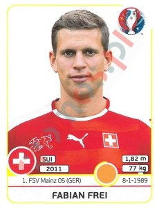 111x Fabian Frei – UEFA Euro France 2016 Panini