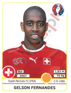 114x Gelson Fernandes – UEFA Euro France 2016 Panini