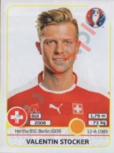 115 Valentin Stocker – UEFA Euro France 2016 Panini