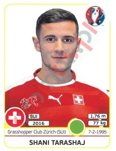 115x Shani Tarashaj – UEFA Euro France 2016 Panini