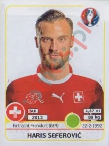 119 Haris Seferović – UEFA Euro France 2016 Panini