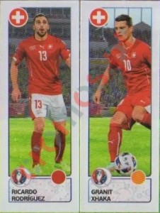 98 Ricardo Rodríguez / Granit Xhaka – UEFA Euro France 2016 Panini