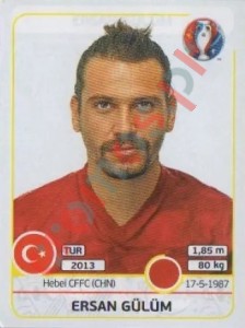 412 Ersan Gülüm – UEFA Euro France 2016 Panini