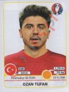 414 Ozan Tufan – UEFA Euro France 2016 Panini