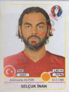 417 Selçuk Inan – UEFA Euro France 2016 Panini