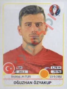 421 Oğuzhan Özyakup – UEFA Euro France 2016 Panini
