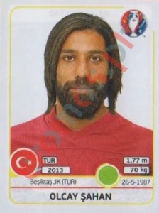 422 Olcay Şahan – UEFA Euro France 2016 Panini