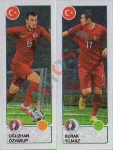 430 Oguzhan Özyakup / Burak Yilmaz – UEFA Euro France 2016 Panini