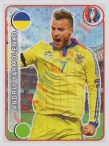 267 Andriy Yarmolenko – UEFA Euro France 2016 Panini