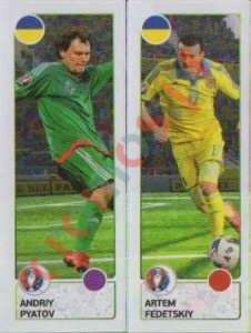 268 Andriy Pyatov / Artem Fedetskiy – UEFA Euro France 2016 Panini