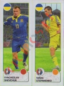 270 Vyacheslav Shevchuk / Taras Stepanenko – UEFA Euro France 2016 Panini