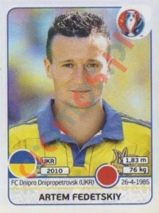 275 Artem Fedetskiy – UEFA Euro France 2016 Panini