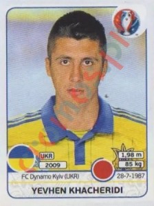 276 Yevhen Khacheridi – UEFA Euro France 2016 Panini