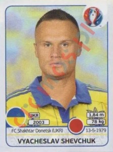 278 Vyacheslav Shevchuk – UEFA Euro France 2016 Panini