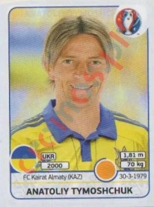 279 Anatoliy Tymoshchuk – UEFA Euro France 2016 Panini