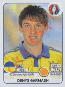 280 Denys Garmash – UEFA Euro France 2016 Panini