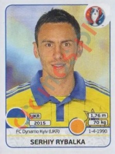 281 Serhiy Rybalka – UEFA Euro France 2016 Panini