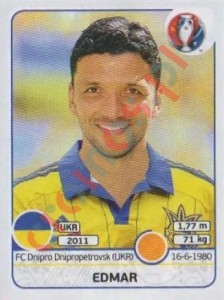284 Edmar – UEFA Euro France 2016 Panini