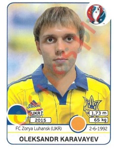 285x Oleksandr Karavaev – UEFA Euro France 2016 Panini