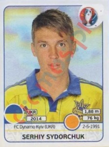 286 Serhiy Sydorchuk – UEFA Euro France 2016 Panini