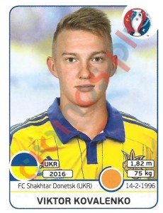291x Viktor Kovalenko – UEFA Euro France 2016 Panini
