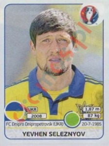 292 Yevhen Seleznyov – UEFA Euro France 2016 Panini