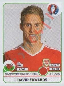 184 David Edwards – UEFA Euro France 2016 Panini