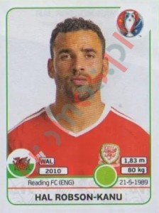 200 Hal Robson-Kanu – UEFA Euro France 2016 Panini
