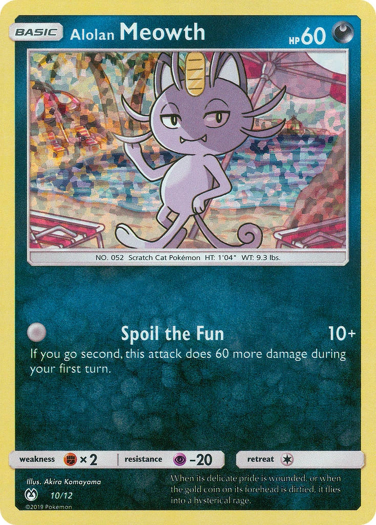 10 Alolan Meowth – McDonald's Collection 2019