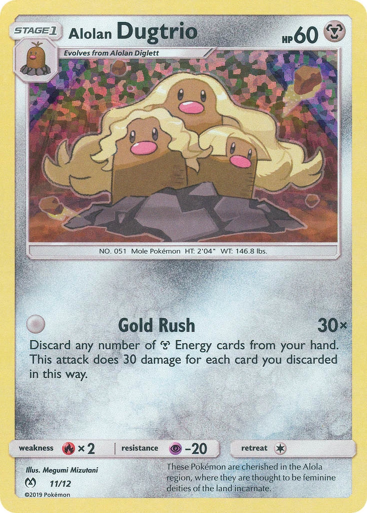 11 Alolan Dugtrio – McDonald's Collection 2019