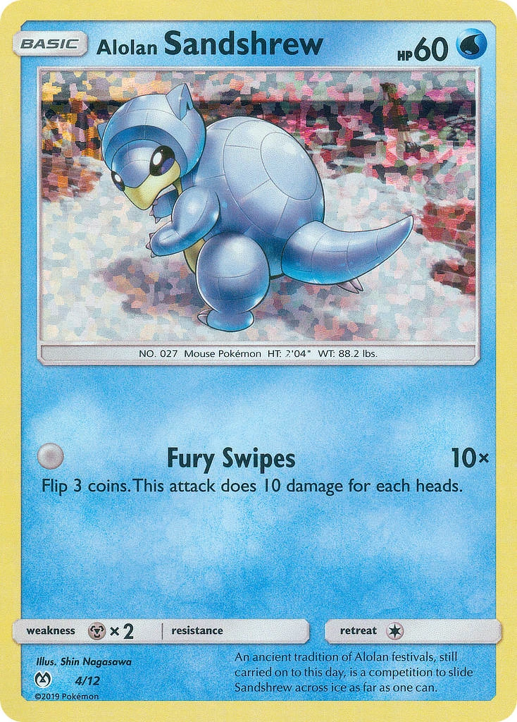 4 Alolan Sandshrew – McDonald's Collection 2019