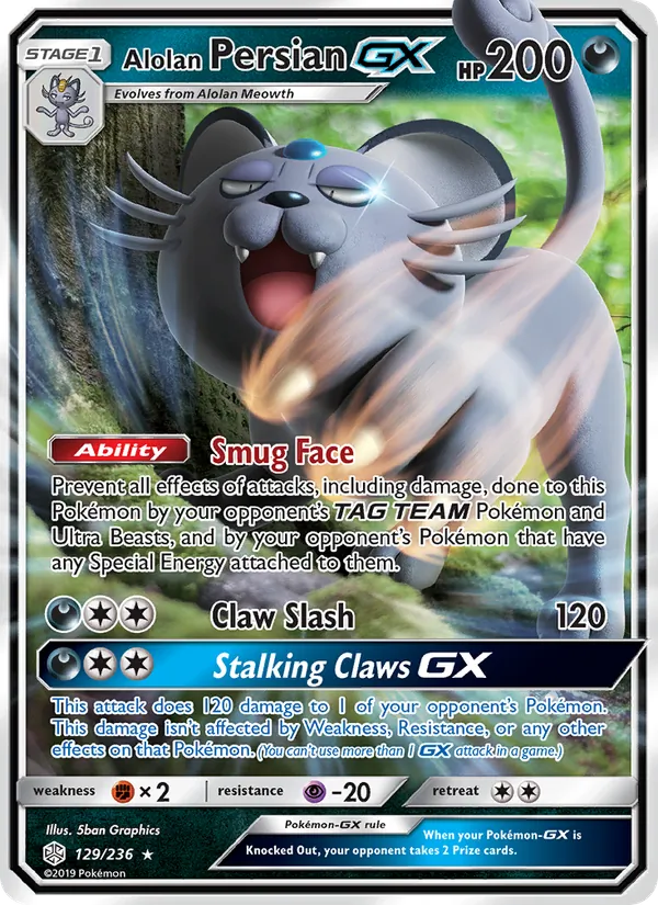 129 Alolan Persian GX – Cosmic Eclipse
