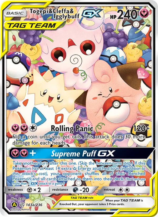 143 Togepi & Cleffa & Igglybuff GX – Cosmic Eclipse