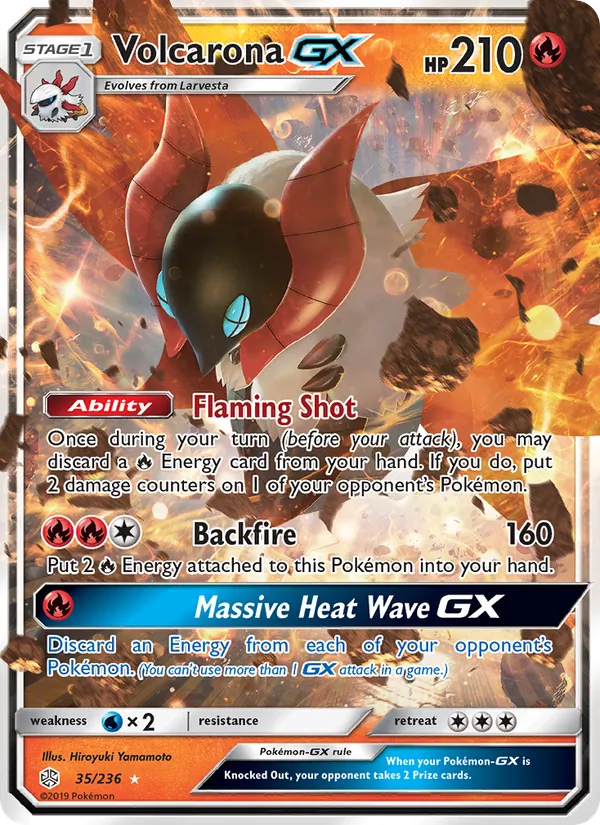 35 Volcarona GX – Cosmic Eclipse