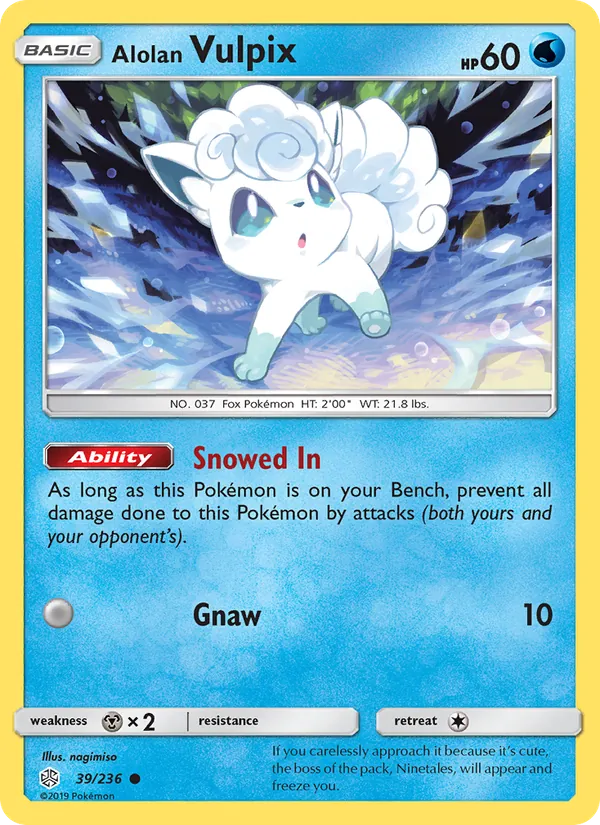 39 Alolan Vulpix – Cosmic Eclipse