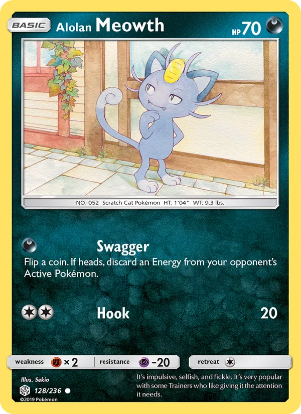 128-RH Alolan Meowth – Cosmic Eclipse