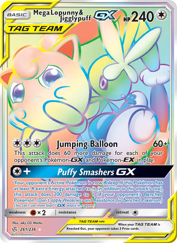 261 Mega Lopunny & Jigglypuff GX – Cosmic Eclipse