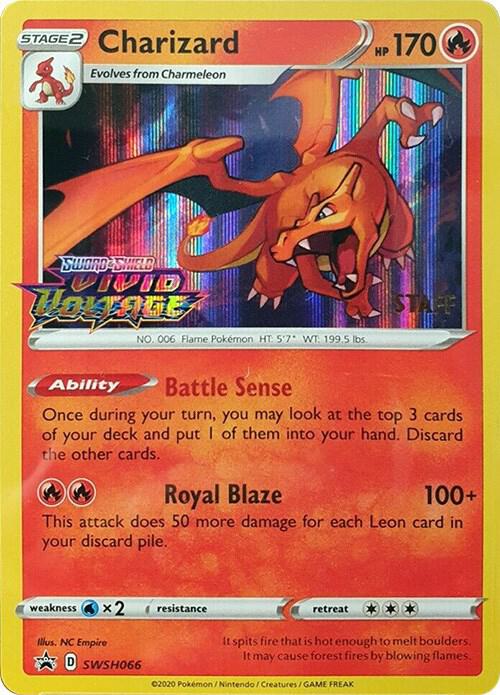 SWSH066-holo-setlogo-staff Charizard (Set logo stamp, Staff stamp) – SWSH Black Star Promos