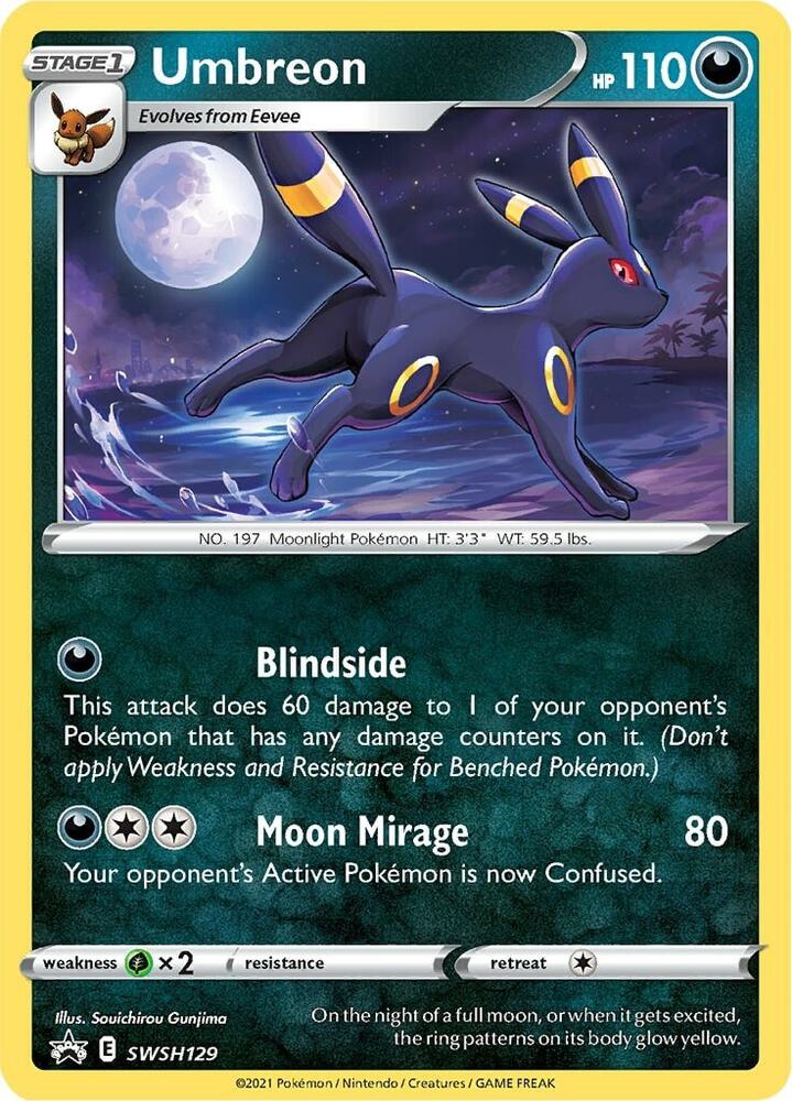 SWSH129-holo-cosmos Umbreon (Holo, Cosmos Holo) – SWSH Black Star Promos