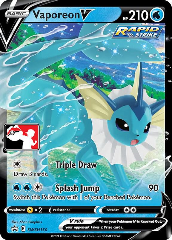 SWSH150-holo-playerreward-5f20bc Vaporeon V (Player Rewards stamp) – SWSH Black Star Promos