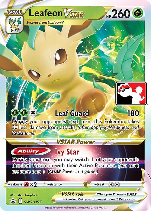 SWSH195-holo-playerreward-5f20bc Leafeon VSTAR (Player Rewards stamp) – SWSH Black Star Promos