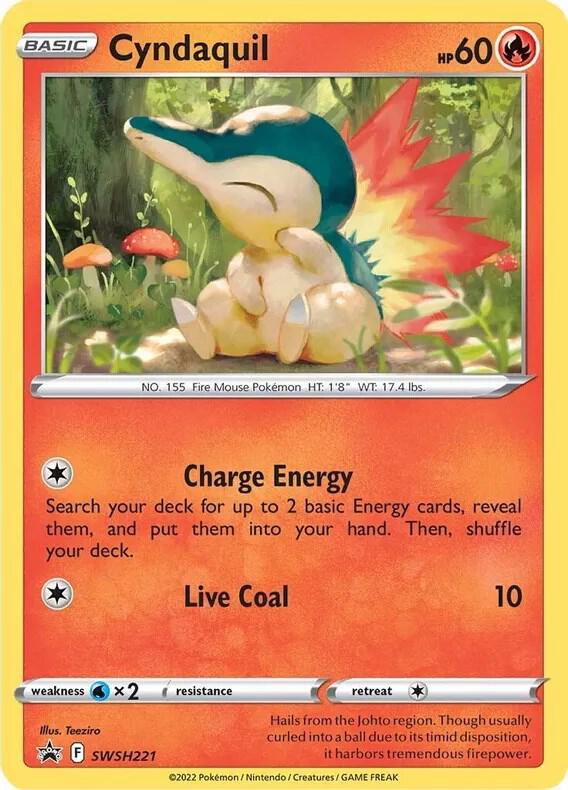 SWSH221-holo-cosmos Cyndaquil (Cosmos Holo) – SWSH Black Star Promos