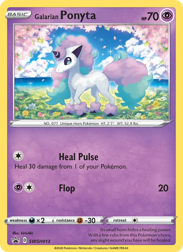 SWSH013 Galarian Ponyta – SWSH Black Star Promos
