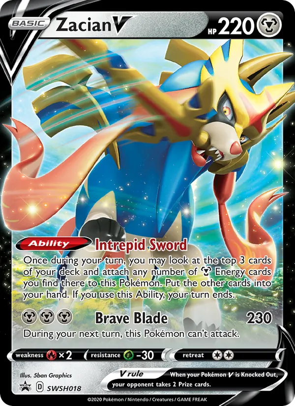 SWSH018 Zacian V – SWSH Black Star Promos