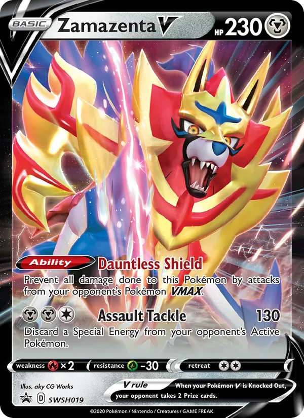 SWSH019 Zamazenta V – SWSH Black Star Promos