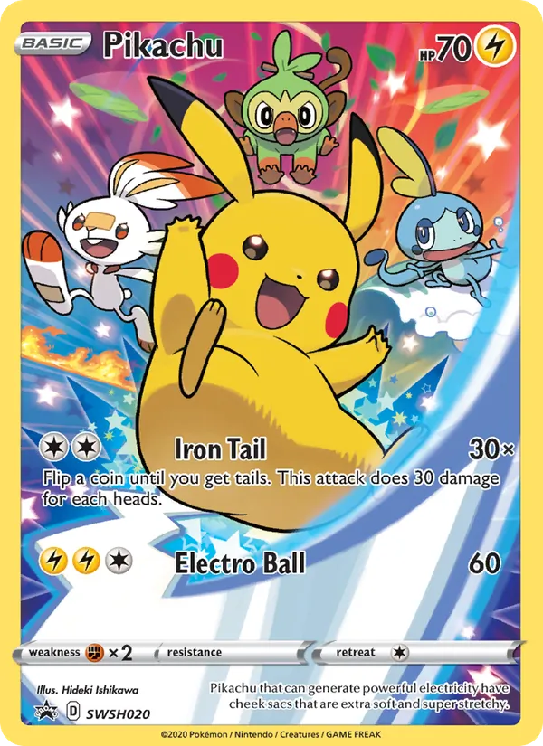 SWSH020 Pikachu – SWSH Black Star Promos