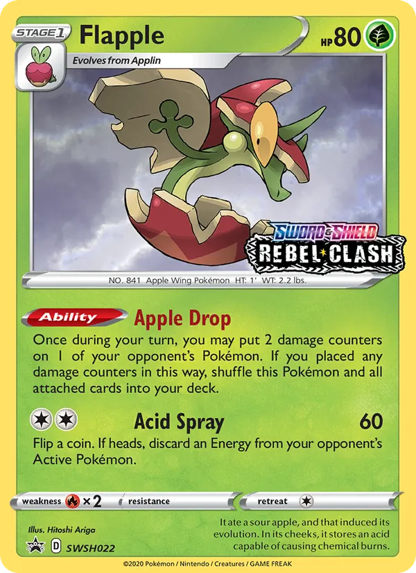 SWSH022 Flapple – SWSH Black Star Promos