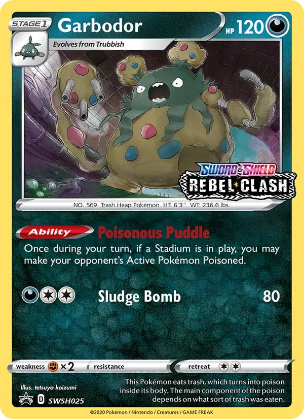 SWSH025 Garbodor – SWSH Black Star Promos