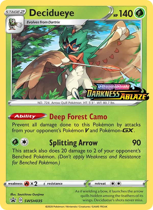 SWSH035 Decidueye – SWSH Black Star Promos